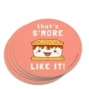 That's S'More Like It Funny Humor Novelty Coaster Set
