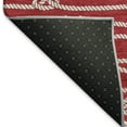 thumbnail image 3 of Addison Rugs Mayfield Washable Coastal Rope Red Round Rug, 8' x 8', 3 of 5