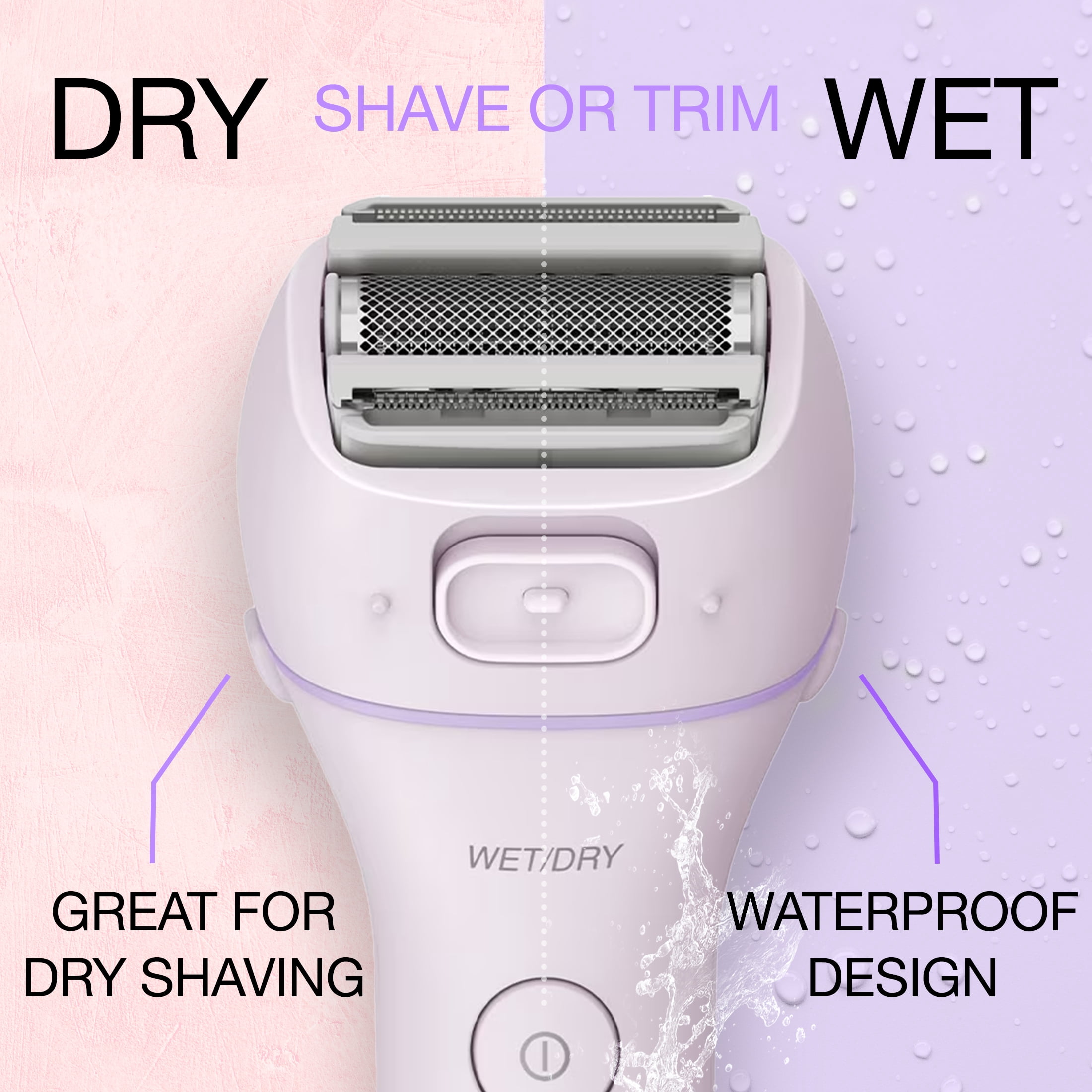 Panasonic ES-WWL6A 3-Blade Wet/Dry Electric Shaver for Women with Pop-up Trimmer