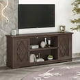 thumbnail image 2 of FESTIVO 70" Farmhouse TV Stand Console for TVs up to 75 inch - Easy Assembly - 70" in Width Brown, 2 of 5