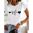 thumbnail image 2 of Love Style Trend Cute 90s Short Sleeve Print T Shirt Clothing Tee Women Graphic T-shirt Summer Clothes Fashion Female Top, 2 of 7