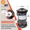 thumbnail image 3 of Cartridge Filter and Pressure Gauge with Union Fittings for Swimming Pool 60SF, 3 of 7