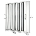 thumbnail image 7 of EastVita Commercial Hood Filters 19.5x15.5 Inch,430 Stainless Steel 5 Groove,Pack of 6,Range Hood Filters for Restaurant Kitchen Exhaust Hood, 7 of 7