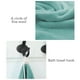 thumbnail image 4 of Fasiaou Microfiber Bath Towel 4 Pack(27.5" x 55"), Oversized Thick Towels, Soft, Super Absorbent and Fast Drying, No Fading Multipurpose Use for Sports, Travel, Fitness, Yoga,Green, 4 of 6