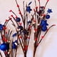 thumbnail image 3 of Día de la Independencia Ramitas Azul Blanco Rojo Baya Selecciones Patrióticas con Rojo Blanco Azul Estrellas Flores Spray para la Decoración del 4 de Julio ANGGREK Otros, 3 of 8