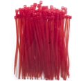 thumbnail image 3 of 4 Inch Nylon Zip Ties, 300pcs Clear Cable Ties, Thin Electronics Cord Strap, RED, 3 of 5