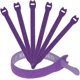 thumbnail image 1 of Reusable Cable Ties 1/2" x 8" for Cable Management and Organizing Cords - 30 Pack Bundled with 2 Bonus Cinch Straps (Purple), 1 of 5