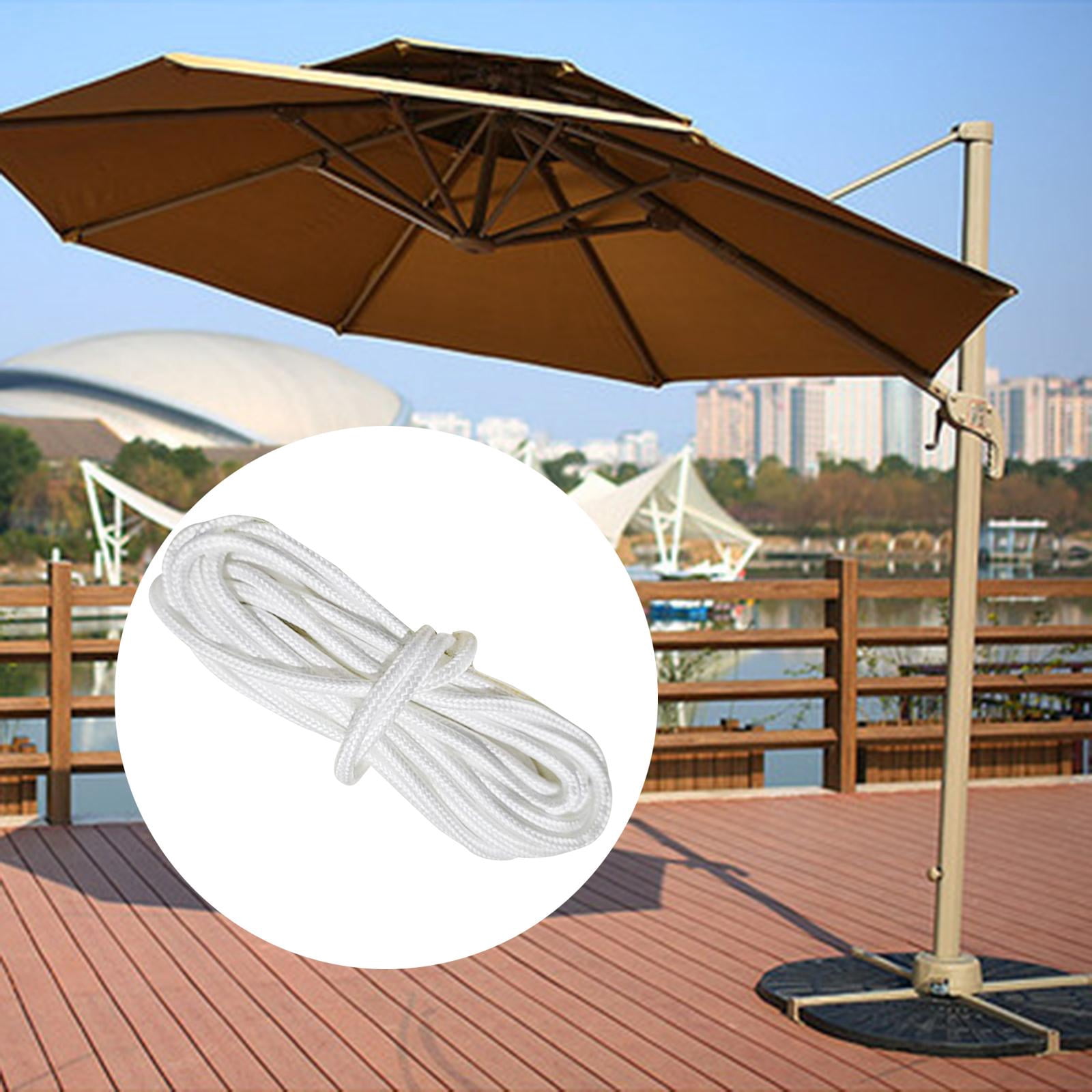 Lot De 4 Supports De Poulie Pour Parasol - Kit Réparation Corde Coulissante, Acier Inox/ABS, 6.3 Cm - 2