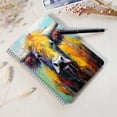 thumbnail image 4 of Spiral Notebook,College Ruled Journal,8.26" x 5.71" 50 Sheets/100 Pages,2 Pack - Colorful Painting of Highland Cow Portrait on White Background, 4 of 7