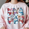 thumbnail image 2 of Hairstylist Snowman Trendy Christmas Sweatshirt | Custom Hairstylist Holiday T-Shirt | Unique Snowman Hoodie, 2 of 3