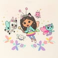 thumbnail image 3 of Gabby's Dollhouse Little Girls' T-Shirt and Tutu Skirt Set with Scrunchie Tusk Rainbow Polka, 3 of 7