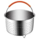 thumbnail image 1 of Stainless Steel Steaming Basket for Pressure Cooker with Silicone Coated Handle - Sturdy Steaming Basket, 1 of 3