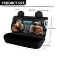thumbnail image 3 of Uourmeti Funny Capybara Rear Bench Seat Covers for SUV, 2 Piece Non-Slip Car Rear Seat Covers Durable Waterproof Back Seat Covers for Sedan Auto, 3 of 4