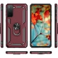 thumbnail image 6 of Samsung Galaxy S21 Plus Case 360 Degree Rotating Holder Kickstand Military-Grade Dual Layer Hybrid Protective Shockproof Phone Case for Samsung Galaxy S21 Plus Wine, 6 of 7