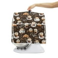 thumbnail image 4 of ZIATUBLES Kitchen Mixer Dust Cover Comfort Polyester Decor Cover Compatible with 6-8 Quart Multi-Functional Home Accessories with Front Pockets, Coffee Croissant Dark Brown, 4 of 7