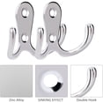 thumbnail image 4 of QIMEI-SHOP Percheros Percheros de Metal Percheros de Pared con Tornillos Ganchos de Pared para Cocina Baño Armario Baño Plata Paquete de 20 Vhermosa HFP-0367, 4 of 8