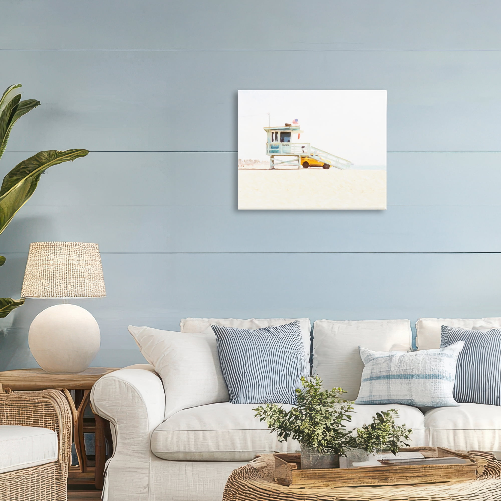 Stupell Industries Soft Light Lifeguard Station Canvas Wall Art, design by Kim Curinga