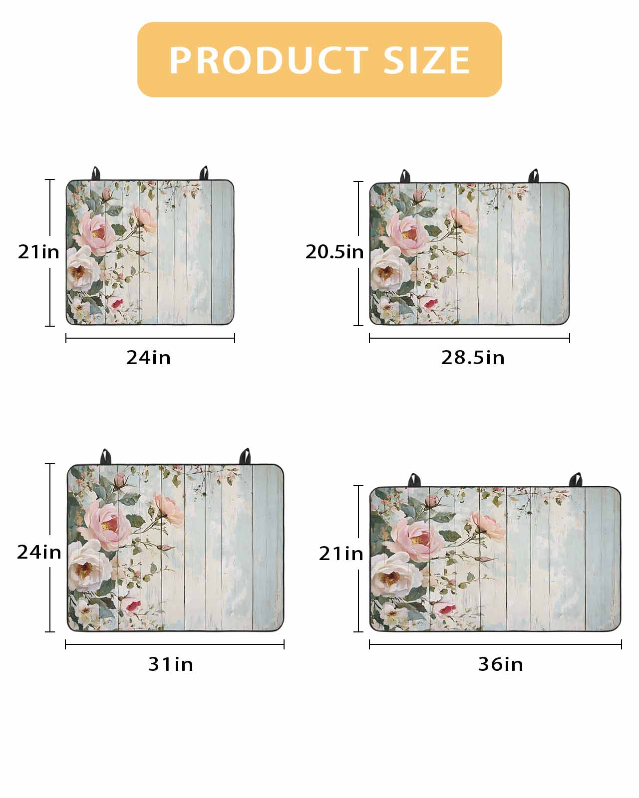 nqOlkjepod Large Induction Cooktop Protector Mat 36"x21", Pink White Floral Stove Top Covers for Electric Stove, Spring Leaves Garden Pastoral Country Stove Burner Cover Mats, Glass Top Stove Cover