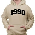thumbnail image 2 of 1990 College Style Hoodie Sweatshirt Unisex 3X-Large Sand, 2 of 5