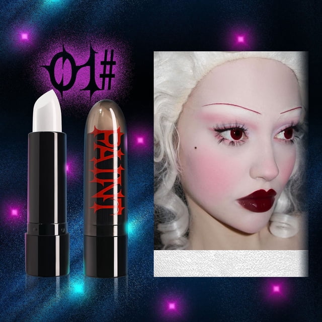 Grande Économie,HWRETIE Liquidation de Rouges à Lèvres,Bâton à Lèvres d'Halloween,Noir Blanc Rouge Vert Bleu Maquillage Facile pour Peindre le Visage Vampires