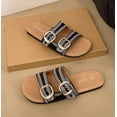 thumbnail image 5 of Women's Metallic Slide Sandals with Double Adjustable Buckle Straps - Comfortable & Stylish Summer Footwear, 5 of 10