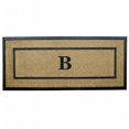 thumbnail image 1 of Nedia Home 18106B 24 x 57 in. Coir &amp; Rubber Frame Mat  Monogrammed B, 1 of 4