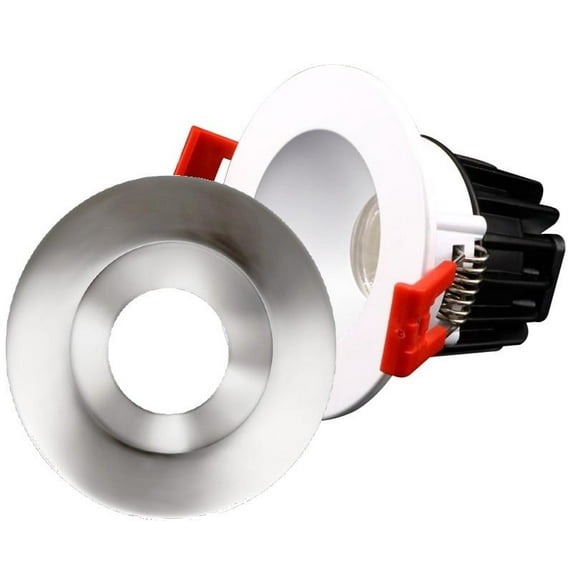 Multi Pack 2" SnapTrim Chrome Smooth Trim Canless Downlight