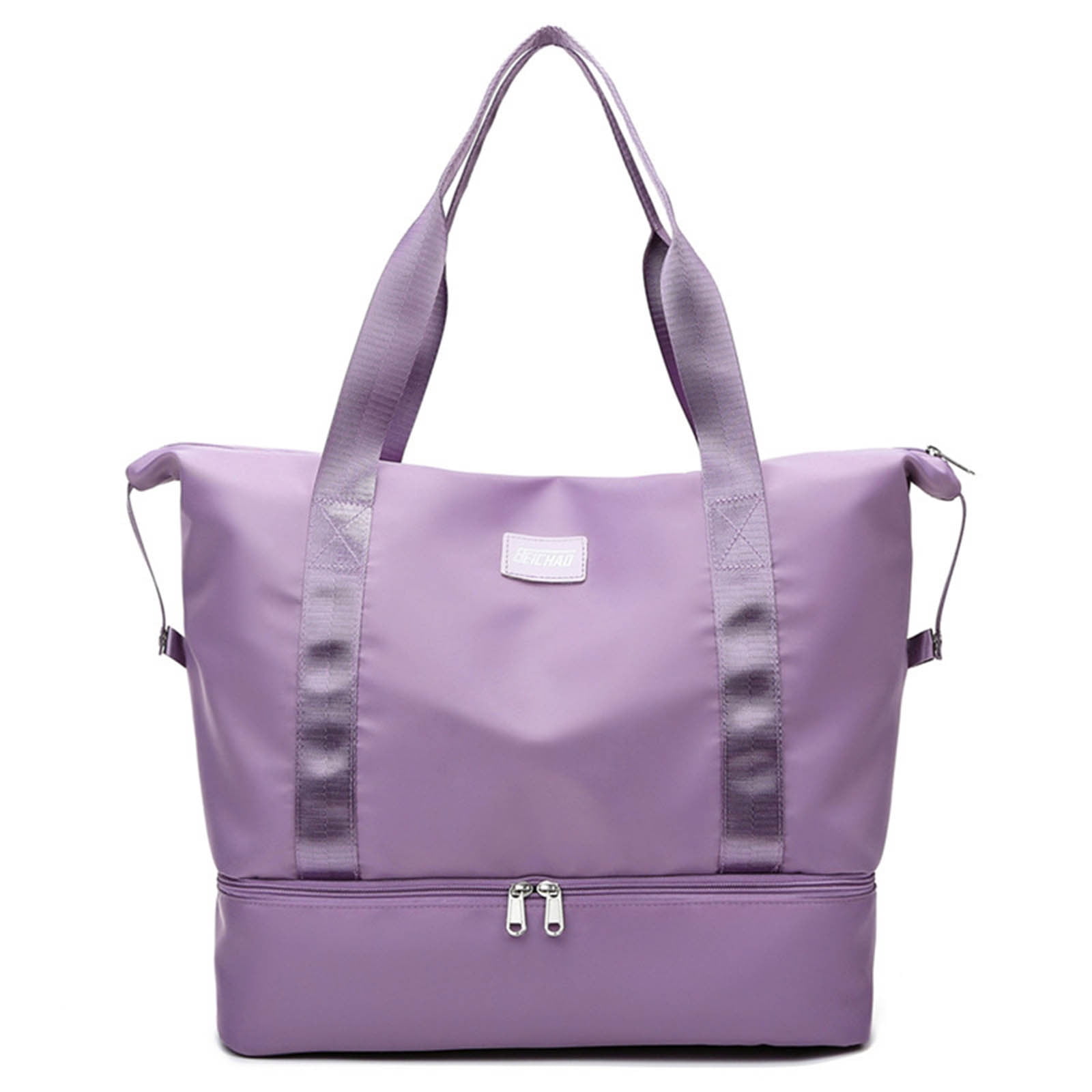 Cadorn Nylon Travel Tote Bag Women's Lightweight Gym Handbag with Large Capacity, Maternity Organizer Fits on Luggage for Travel, Gym, and Daily Use