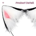 thumbnail image 4 of CuteStreet Furry Cat Ears Headband Handmade Faux Fur Cosplay Costume Party Hairband, 4 of 5