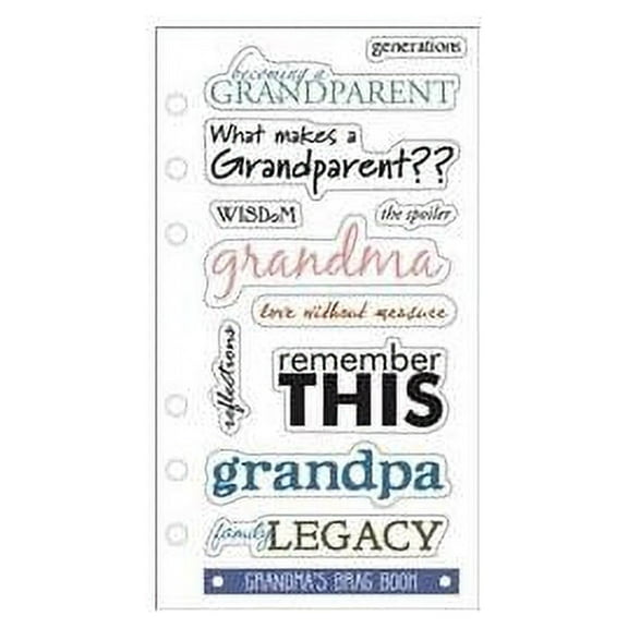 Sticko SPPCC-54 Sticko Phrase Cafe Stickers-Becoming A Grandparent