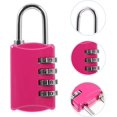 thumbnail image 3 of 3pcs 4 Password Locks Shackle Locker Lock for Locker Padlock Sports Locker Pad Lock Portable Outdoor Combination Lock Gym Locker Lock Backpack Lock Heavy Zinc Alloy, 3 of 5