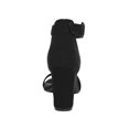thumbnail image 3 of BLISSFUL STEP Women's Chunky High Heel Ankle Strap Sandals, 3 of 7