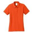 thumbnail image 5 of Yellow Rooster Women's Core Blend Pique Polo Orange XL, 5 of 6