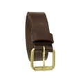 thumbnail image 2 of 1-1/2 in. US Steer Hide Harness Leather Men's Belt with Antique Brass Finish Roller Buckle, 2 of 2