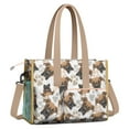 thumbnail image 2 of Teacher Tote Bag,Cute Doberman and Dog Footprint Teacher Utility Tote Bag,Large Work Tote Bags for Women with Multiple Pockets,Top Zipper Closure,13.8x10.6x6.7 Inch, 2 of 5