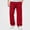 Red, variant on HAOTAGS Boys Straight Leg Sweatpants (5-15) Casual Sportswear Elastic Waist Pants with Side Pocket Full Length Trousers Dark Gray Size 9