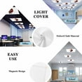 thumbnail image 4 of 3 Pack Merry Christmas Fluorescent Light Covers for Ceiling Lights Gnome Carrying Presents Snowflake White Magnetic Ceiling Light Covers Overhead Light Filters for Office Classroom Home, 4 of 9