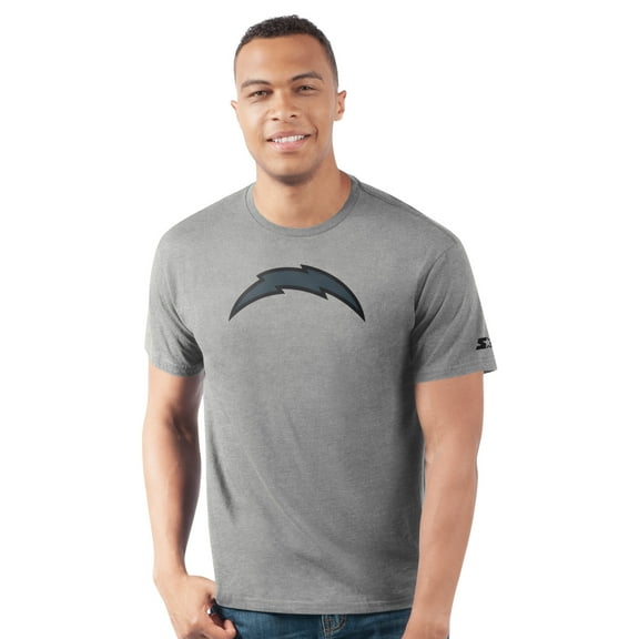 Men's-Starter Heather Gray Los Angeles Chargers Prime Time T-Shirt