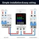 thumbnail image 2 of Amperímetro de Voltaje Digital Multifunción CA 70-270 V 100 A 25 KW Medidor de Factor de Potencia Medidor de Energía Eléctrica Medidor Vatímetro, 2 of 5