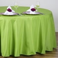 thumbnail image 2 of BalsaCircle 108" Round Polyester Tablecloth Wedding Table Linens Apple Green, 2 of 5