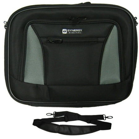 Ibm Thinkpad Case - Lenovo IBM ThinkPad T60p 2008 Laptop Case Carry Handle & Adjustable Shoulder Strap - Black/Gray - Adjustable & Removable Interior Dividers