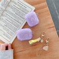 thumbnail image 4 of AirPods Pro Case with Keychain, GMYLE Pearl Style Cute Hard Shell Case Protective Earbuds Cover Skin for Apple AirPods Pro (Purple with Gem Keyring), 4 of 5