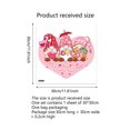 thumbnail image 3 of PEIBang Valentine's Day Heart Shaped Gnomes Window Clings Stickers,Valentine Window Decals for Glass Windows,Valentine's Day Wedding Anniversary Party Decoration, 3 of 7