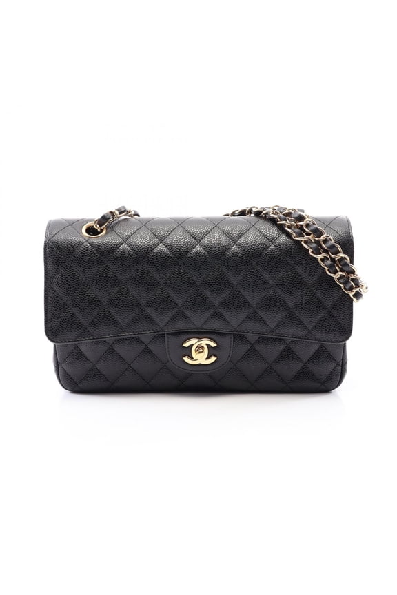 Pre-Owned Chanel Matelass Double Flap Shoulder Bag/Handbag, Caviar Leather (Grained...
