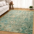 thumbnail image 6 of Addison Rugs Mayfield Premium Machine Washable Traditional Global Teal Rectangle Rug, 10' x 14', 6 of 6