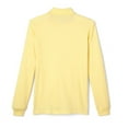 thumbnail image 4 of French Toast School Uniform Unisex Long Sleeve Pique Polo Shirt (Sizes 4-20) 33352-4 (YELLOW), 4 of 4