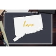 thumbnail image 3 of Connecticut, Home State, White on Gray (12x18 Wall Art Poster, Room Decor), 3 of 3