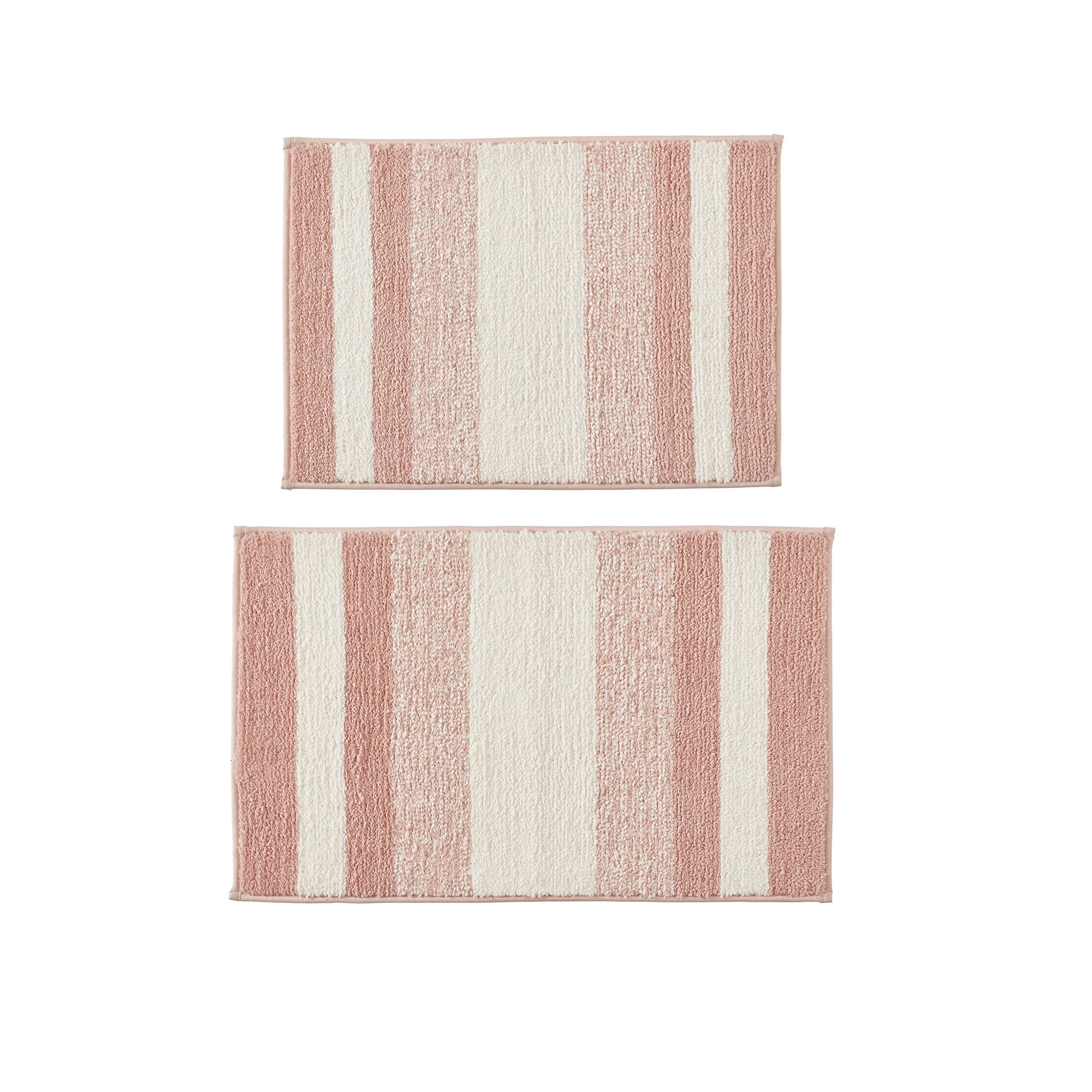 Mainstays Savine Ikat 15 Piece Shower Curtain Bath Set, 70 x 72, Pink