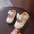 thumbnail image 1 of DPTALR Chaussures de Princesse Simples pour Bébés Filles avec Nœud Papillon, 1 of 8