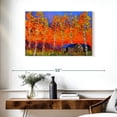 thumbnail image 3 of Elephant Stock Aspen Trees In Autumn Wall Art - Horizontal Canvas Wall Art - Living Room Wall Decor - Nature Canvas - Orange And Green Decor By Pol Ledent - 36" x 24", 3 of 8